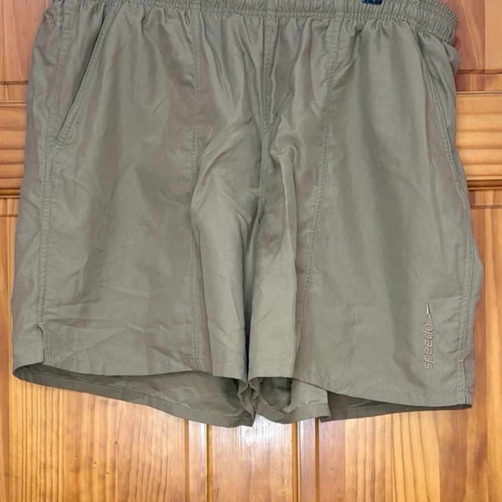 Mens Speedo Swim Shorts Tan Size XL With Built in liner